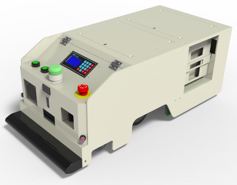 单驱动单向背负型AGV