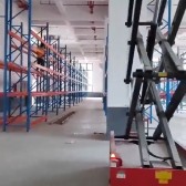 智能仓储项目货架安装现场